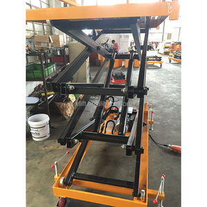 미니 3m 4m <span class=keywords><strong>5m</strong></span> 가위 리프트 플랫폼 300kg 자체 추진 상승 작업 플랫폼 배터리 드라이브 소형 리프터 로딩 독 리프트 - Product Image 3