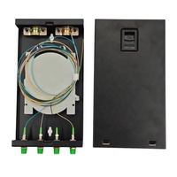 Kotak Terminasi Serat Optik Single Mode 4 Core FC APC dengan Lapisan Anti-Statik untuk Keamanan Jaringan PON FTTH