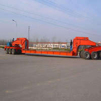 3 4 essieux 80 tonnes 100 tonnes 120 tonnes 150 tonnes 40 pieds Conteneurs Lowbed Dolly Semi Remorque à vendre