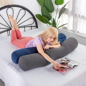 Kingworth Almohada Larga cuscino compagno di <span class=keywords><strong>due</strong></span> dimensioni Multi-Purpose lungo e rotondo rotolo cervicale cuscino per il corpo - Product Image 3