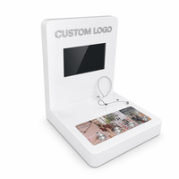 Présentoir de comptoir promotionnel pour fournisseurs de smartphones, unité en acrylique sur mesure avec panneau vidéo HD, vente en gros