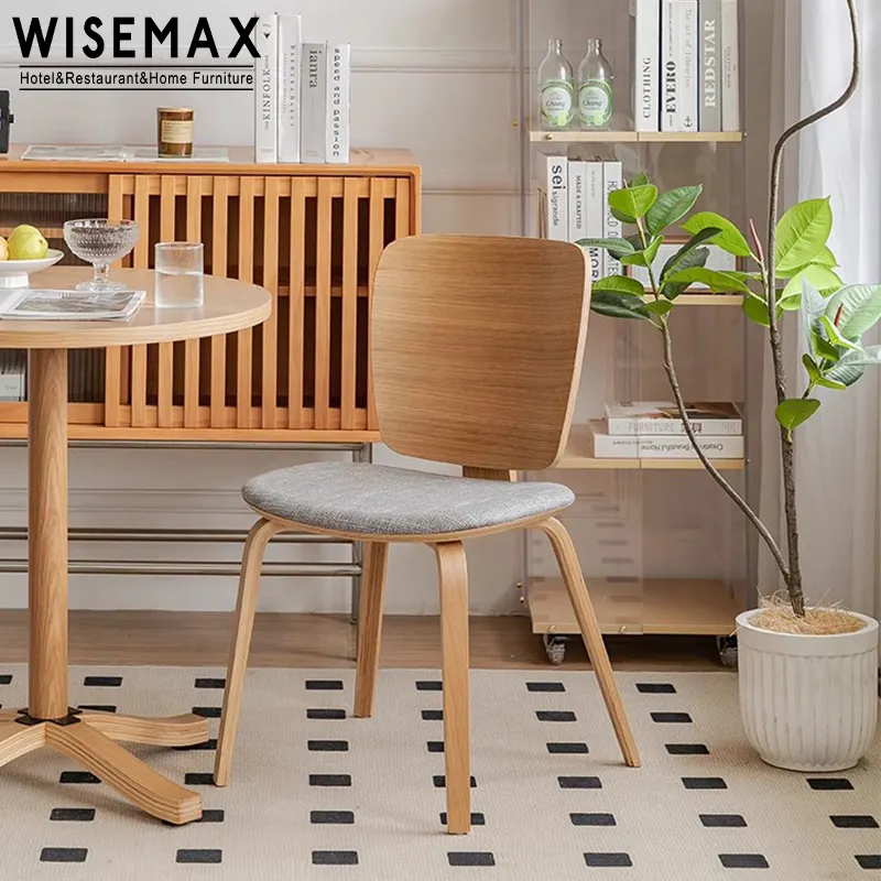 أثاث WISEMAX حديث لمطعم الفندق بار غرفة طعام عالية الظهر Bentwood