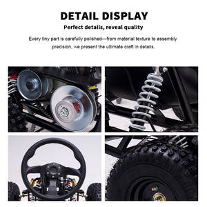 Kart de loisirs tout-terrain de taille adulte, siège confortable, <span class=keywords><strong>pneus</strong></span> tout-terrain, moteur 4 temps, amusement pour <span class=keywords><strong>les</strong></span> passionnés adultes, kart à pédales - Product Image 5