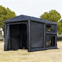 Grande tente gonflable pour se prélasser et dormir, idéale pour les rassemblements en extérieur et le camping dans le jardin.