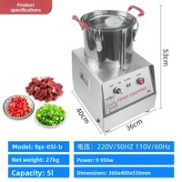 XIDA Commerciële Groente- en Fruitversnipperaar Volledig Automatische Vleesmolen Pasta Multifunctioneel Milieuvriendelijk RVS PLC 5