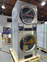 Machine à laver et à sécher à pièces de monnaie de 10 kg, 12 kg, 20 kg, 25 kg, double sécheuse, chauffage au gaz et électrique