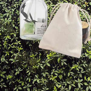 Bolsa de Compras Personalizada con Cordón, 100% Algodón, Reutilizable, de Gran Capacidad, con Diseño de Letras Elegante, para Regalos - Product Image 3