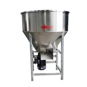 Thép không gỉ quay bột thực phẩm trống trộn 300kg500kg Mixer