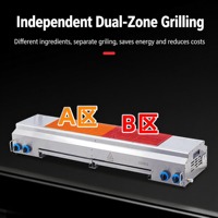 Nouvelle machine à fruits commerciale de comptoir, sans fumée, au gaz GPL, en acier inoxydable, haute sécurité, grande capacité, 12 capacités, 110-220V