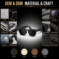 Lunettes Intelligentes IA avec Caméra 1300W 1080P, Transfert WIFI, Contrôle Tactile ChatGPT, Traduction IA, Photographie, Verre Meta, IPX-4, Magnétique