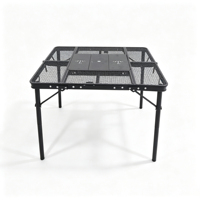 Table à manger pliante en aluminium moderne et légère pour le camping, les pique-niques et les meubles d'extérieur portables pour les écoles
