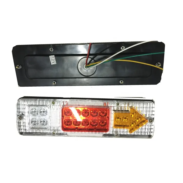 24V LED Electronic Truck Trailer Stop Rear Tail Light Lamp 14*7cm