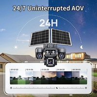 Produsen Kamera PTZ Outdoor 360 Derajat Tahan Air Tenaga Surya 4G 20MP Murah Q405-4G untuk Olahraga di Cuaca Hujan