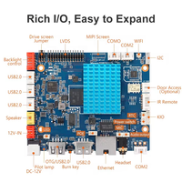 Carte mère Allwinner A133 Quad-core 64 bits Cortex-A53 Android10 avec port série pour HMI intelligent Android 10