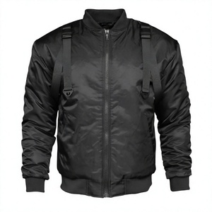 Blouson bomber imperméable pour homme, col montant, fermeture éclair, vêtements de travail, uniforme d'hiver - Product Image 3