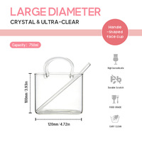 Sac à main au design simple, grande capacité, verre à boisson, verre à jus et à vin, résistant à la chaleur et au froid, verre populaire en ligne, sécurité alimentaire