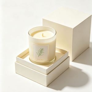 FX Customizable Luxury Aroma Candle <b>Lid</b> Base Rigid Gift <b>Box</b> Sturdy Chipboard Matte Lamination Recyclable Magnetic Paper Boxes - Product Image 2