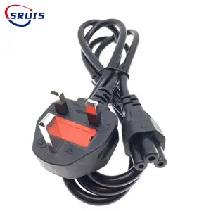 Oem Appliance 3X0.75Mm Bs Approval Iec Ac 3Pin Mains C13 Plug Connector 250V Uk Power Supply Adapter Power Cord Cable