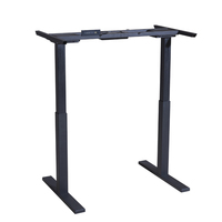 Cadre de bureau électrique à double moteur réglable en hauteur L1050xW700mm H720 1220mm Capacité de charge 200KG Base de table assis-debout en acier à 2 niveaux