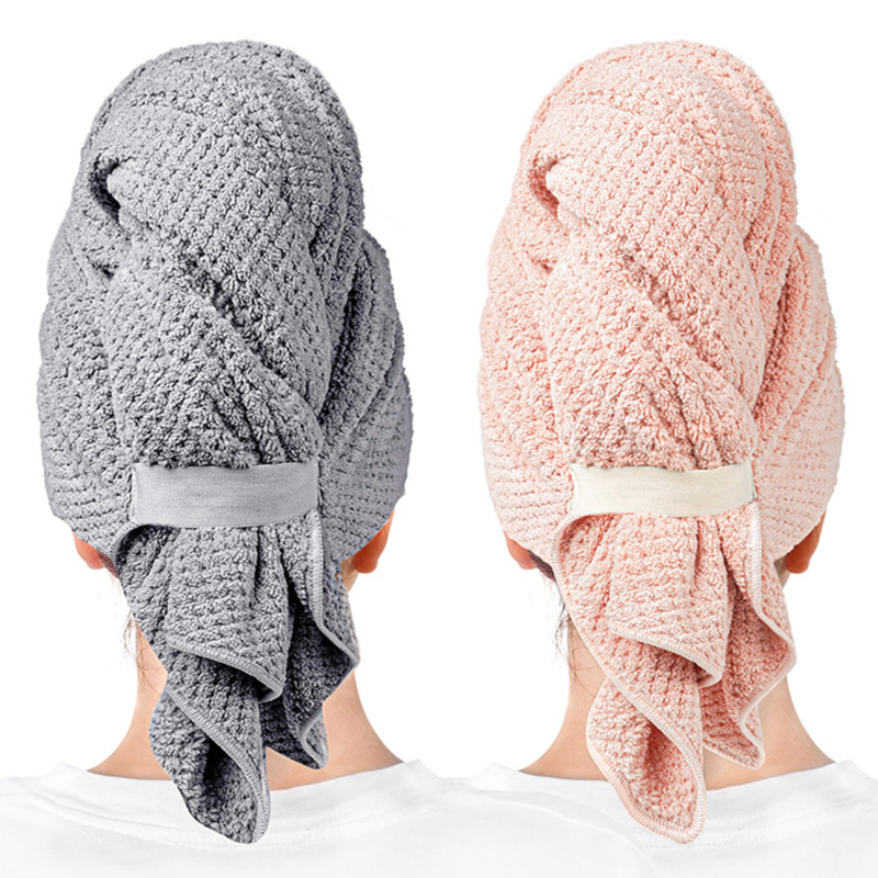 QINGYAN Coral Velvet Dry Hair Cap