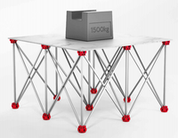 Plateforme multifonctionnelle TOPVEI WS-02 Spider Legs à 6 pieds en alliage d'aluminium pour travaux sur Dekton, bois, verre et carrelage