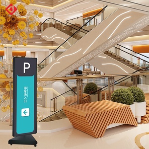 Floor Standing Shopping Mall Parking Airport <strong>Rotate</strong> Directional Wayfinding Signage Acrylic Advertising <strong>Light</strong> <strong>Box</strong> - Product Image 2