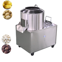 Commerciële automatische aardappelchips schil- en snijmachine voor het maken van aardappelchips