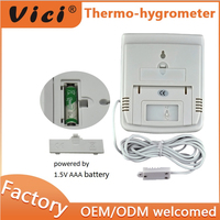 CTH-609 Best-seller, thermomètre-hygromètre numérique à grand écran LCD, OEM/ODM, matériau ABS, certifié CE
