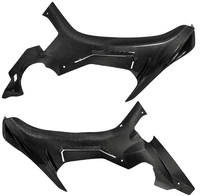 Nouveau couvercle de réservoir de carburant de carénage de carénage de fibre de carbone de moto remplacement de couvercle de réservoir avant de carbone de moto
