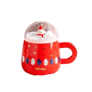 Taza <span class=keywords><strong>de</strong></span> Té Perfumada <span class=keywords><strong>de</strong></span> Cerámica con Tapa, Diseño Creativo <span class=keywords><strong>de</strong></span> Muñeco <span class=keywords><strong>de</strong></span> Nieve Navideño, Súper Linda, para Parejas, Taza <span class=keywords><strong>de</strong></span> Café para Oficina - Product Image 5