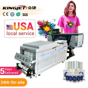 24 inch 60cm A1 A2 dtf máy in đầu i3200 i1600 imprimante dtf với lò Shaker và máy sấy DIF 24 inch phun kép 4 dtf - Product Image 1