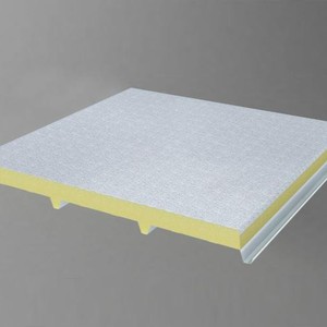 Panneau sandwich en laine de roche 1200 mm en acier galvanisé résistant au feu pour mur extérieur usage industriel - Product Image 4
