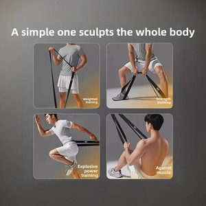 Bandes <span class=keywords><strong>de</strong></span> résistance longues et robustes en TPE NIACONN pour l'exercice à domicile, la musculation, la remise en forme, l'entraînement <span class=keywords><strong>de</strong></span> force, la musculation - Product Image 5