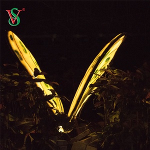 Decoración de Jardín para el Hogar, Escultura Grande de Fibra de Vidrio Artificial Realista, Accesorios Luminosos, Hermosa Estatua de Mariposa con Soporte - Product Image 3