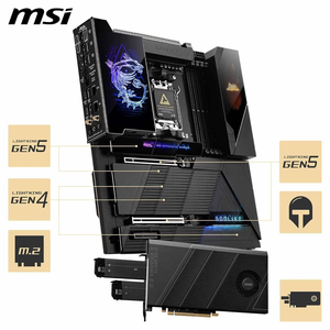 Carte mère de bureau MEG X870E GODLIKE E-ATX prend en charge les processeurs X870/AM5 Socket 9950X3D/9900X3D/9800X3D Nouvelle génération DDR5 256 Go - Product Image 2