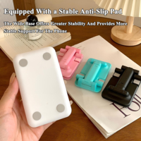 Support de bureau pliable réglable en plastique ABS, support universel portable pour téléphone et tablette pour les appels vidéo en direct