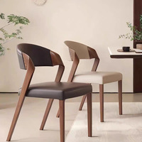 Chaise de salle à manger de style nordique en bois massif, design moderne pour la maison, chaise de table à manger