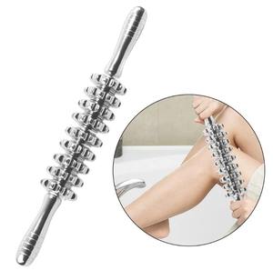 Rouleau en acier inoxydable Gua Sha, ensemble de masseur manuel pour les muscles, relaxation, tissus mous, physiothérapie, réduction de la douleur corporelle, outil de grattage - Product Image 1