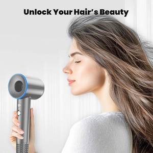 Secador de Pelo Eléctrico Profesional para Salón, Ligero, Rápido, Silencioso, Portátil, para Uso en Hoteles, Exteriores y Hogares, Iónico, sin Escobillas, con Difusor - Product Image 2