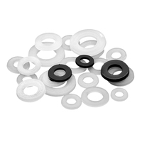 Rondelles rondes en nylon noir blanc Anneau d'espacement isolant plat en plastique M2 M3 M4 M5 M6 M8 M10 M12 M14 M16