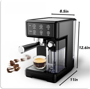Cafetera Espresso Semiautomática con Panel LCD, 20 Bares, Multifuncional, Espumador de Leche, Estándar EU, UK, US - Product Image 4