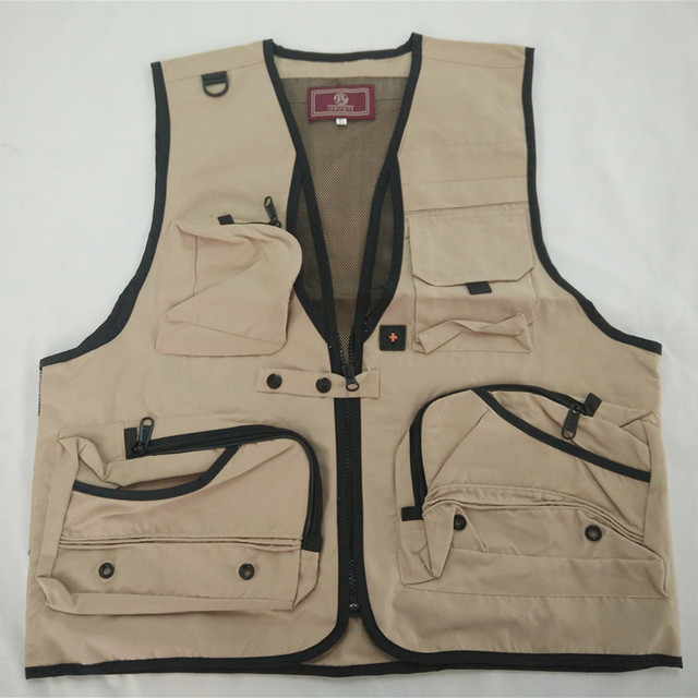 Veste De Pêche Mijiko Pour Homme - Respirante, Multi-poches, Taille M Ajustable, Noire, Occasion
