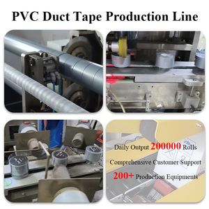 Đen <span class=keywords><strong>PVC</strong></span> Duct Ống gói tùy chỉnh không thấm nước 48 mét * 25y dính mạnh mẽ cao su Vinyl bảo vệ sửa chữa bạc 2 "Doanh grey Băng - Product Image 3