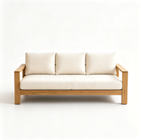 Ensemble de canapés d'extérieur en rotin tressé PE avec structure en aluminium et coussins imperméables, résistant aux intempéries, mobilier de salon de jardin