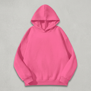 เสื้อฮู้ดดี้ลำลองทรงปกติ ไซส์ใหญ่ ผ้าฝ้ายทอ 100% ลายจุด สีพื้น แบบยูนิเซ็กซ์ พร้อมเชือกผูกและคอเสื้อแบบเฮนลีย์ - Product Image 4