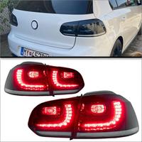 Conjunto de Luces Traseras LED Modificadas de 30W para Volkswagen Golf 6, Modelos 2010-2012, Luces Traseras GTI con Señales de Giro Dinámicas
