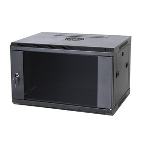 6U Wallmount Mạng Rack 19 \ "thép đen Tủ máy chủ với cửa kính mỏng thiết kế trung tâm dữ liệu 450 600mm chiều sâu 9U/15U/18u - Product Image 2