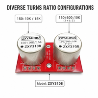 Transformateur audio Permalloy ZXY3108 150 600 à 10K 15K Ohm avec carte PCBA