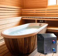 Equipo de gimnasio Terapia de frío 1HP Sistema de enfriamiento de baño de hielo Wifi inteligente Enfriador de baño de hielo portátil con ciclo de ozono y filtro de agua