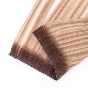 Nouvelles extensions de cheveux en trame plate <span class=keywords><strong>XO</strong></span> invisible en PU sans couture, avec trous, cuticules alignées, double languette et trame plate à trous - Product Image 3